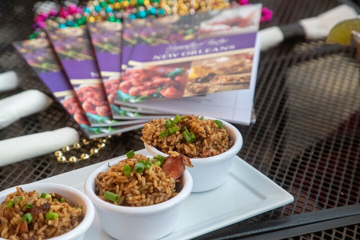 a bowl of food on a table