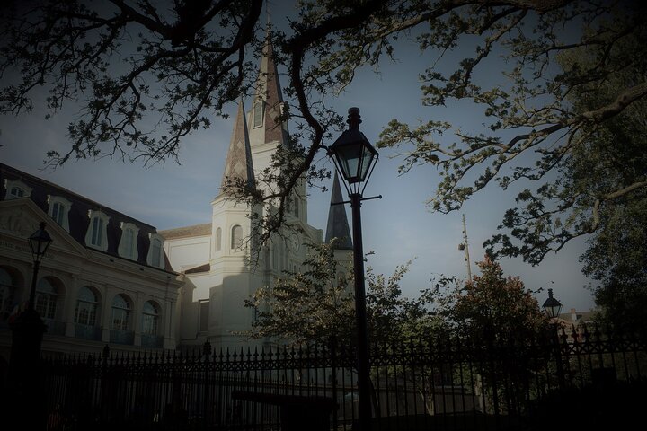 a clock tower next to a tree