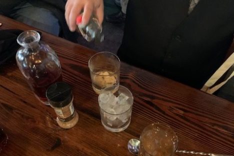 a man sitting at a table