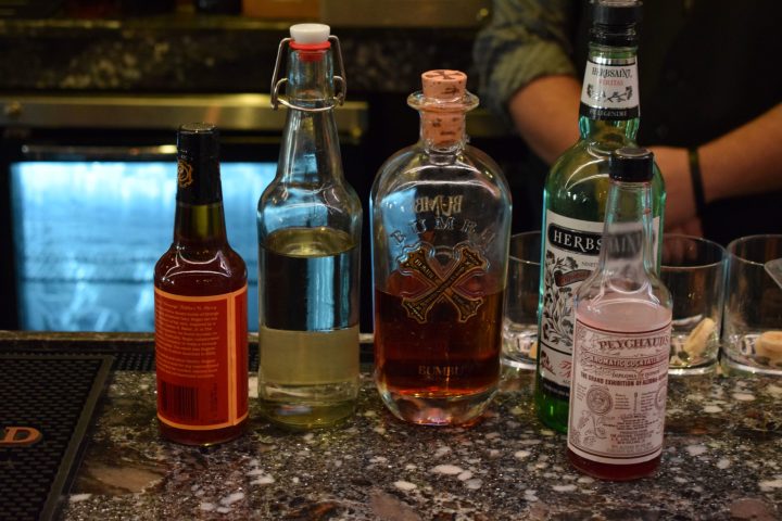 a bottle of wine on a table