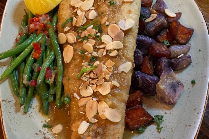 a plate of food on a table