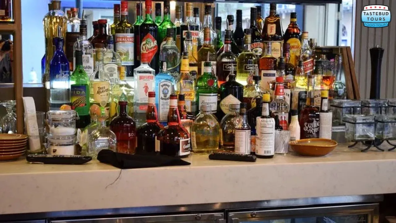 new-orleans-cocktail-tour (1) a bottle of items on the counter