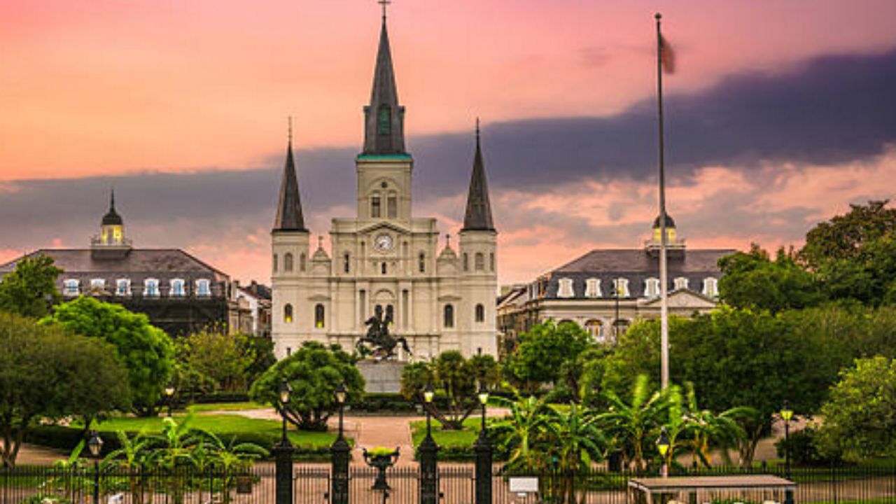 An image of the St. Louis Cathedral