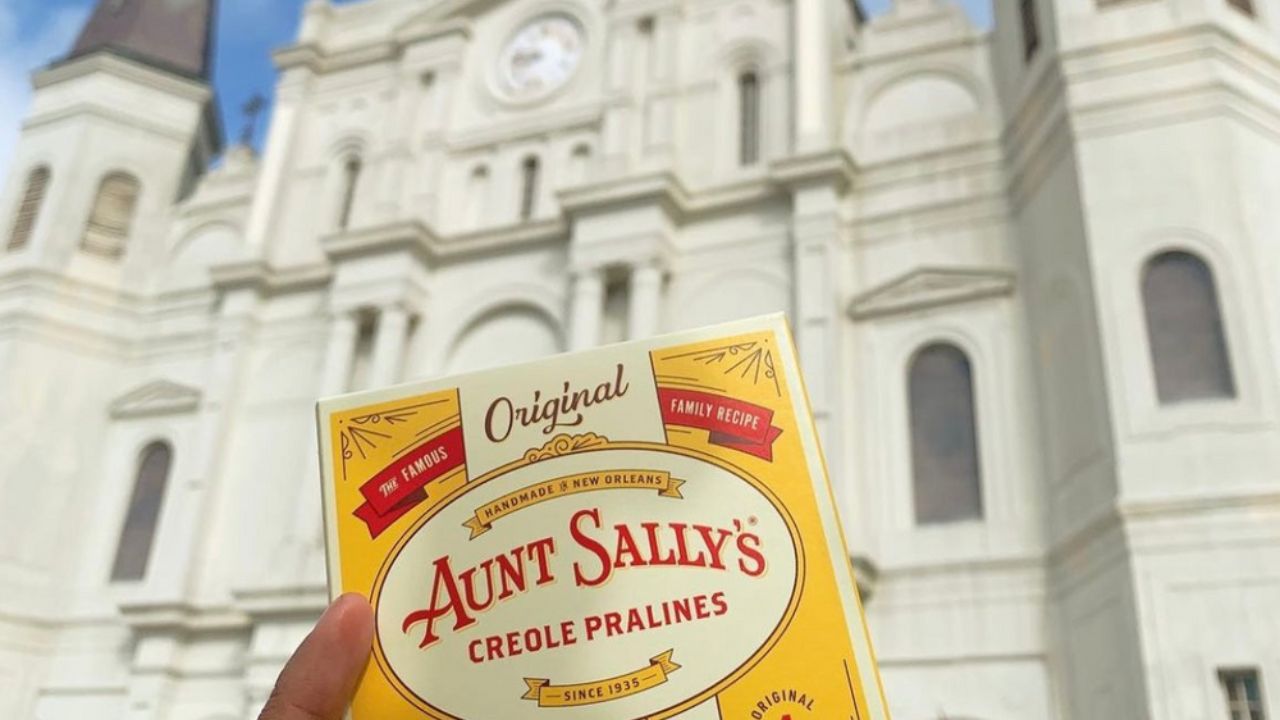 Pralines from Aunt Sally’s Pralines in New Orleans. 
