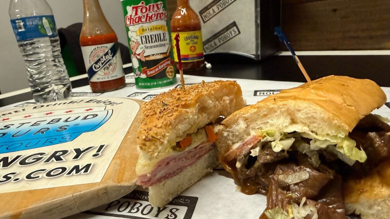 Po’boy sandwiches in New Orleans.
