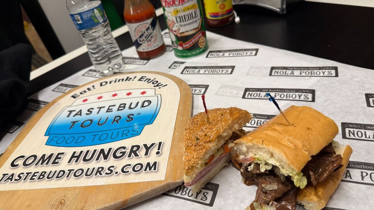 Mouth-watering snapshot of food in New Orleans.