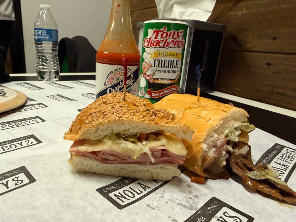 New Orleans po-boy sandwich with Creole seasoning.